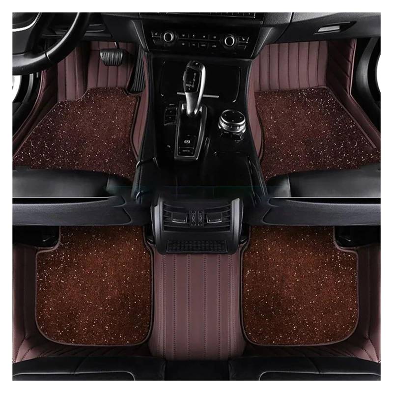 Matten Teppiche Für Maserati Für Levante 2016-2022 Doppelschichtige Benutzerdefinierte Auto-Fußmatten Auto-Teppiche Fußeinlagen Autofußmatten(C-Coffee) von SDFGJIKO