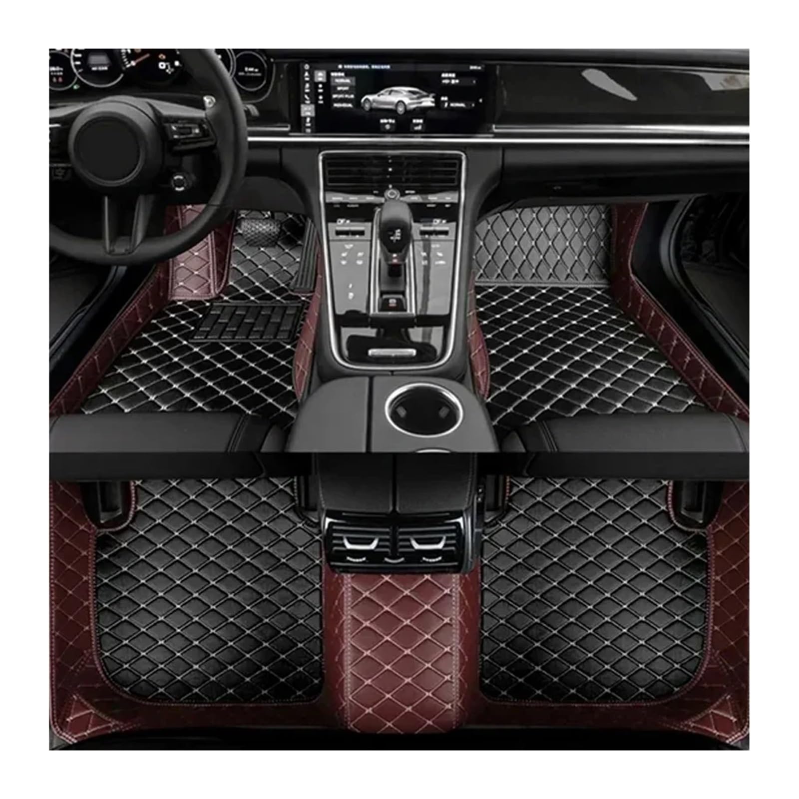 Matten Teppiche Für Peugeot RCZ 2011-2014 Custom Car Fußmatten Lederboden Langlebige Teppiche Schutz Fußteppich Autofußmatten(Color 5) von SDFGJIKO