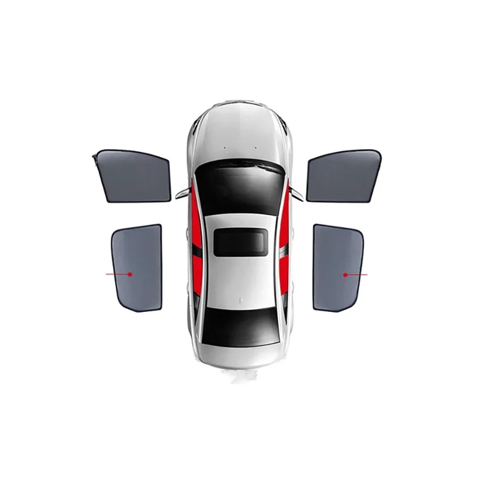 Sonnenschutz Seitenfenster Für Isuzu Für Chevy Für D-MAX KB Für MK2 Auto-Sonnenschutz Frontscheibenvorhang Sonnenschutzvisier Für Die Hintere Seitenscheibe Sonnenblende mit(4PCS FrontRear) von SDFGJIKO