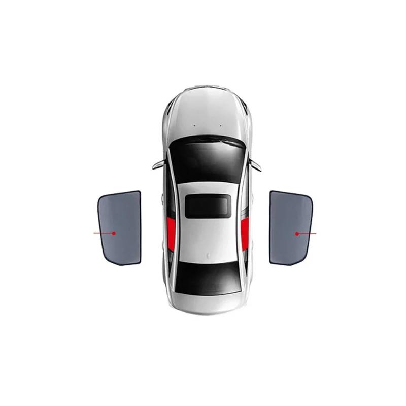 Sonnenschutz Seitenfenster Für Kia Für Sorento UM 2015-2020 Auto-Sonnenschutzschild Frontscheibenvorhangabdeckung Hinteres Seitenfenster Sonnenschutzvisier Sonnenblende mit(2PCS Rear) von SDFGJIKO