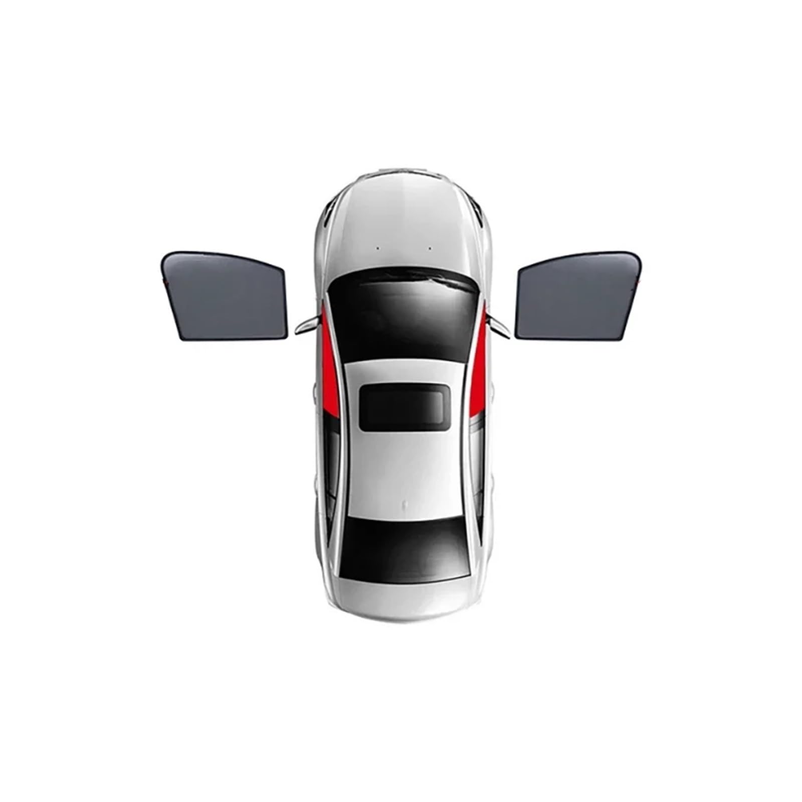 Sonnenschutz Seitenfenster Für Q7 SUV Für MK2 2016-2024 Auto-Sonnenschutz Frontscheibenvorhangabdeckung Hinteres Seitenfenster Mesh Sonnenschutzvisier Sonnenblende mit(2PCS Front) von SDFGJIKO