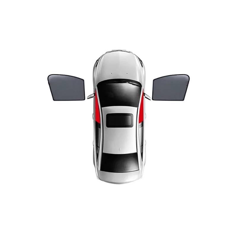 Sonnenschutz Seitenfenster Für Q7 SUV Für MK2 2016-2024 Auto-Sonnenschutz Frontscheibenvorhangabdeckung Hinteres Seitenfenster Mesh Sonnenschutzvisier Sonnenblende mit(2PCS Front) von SDFGJIKO