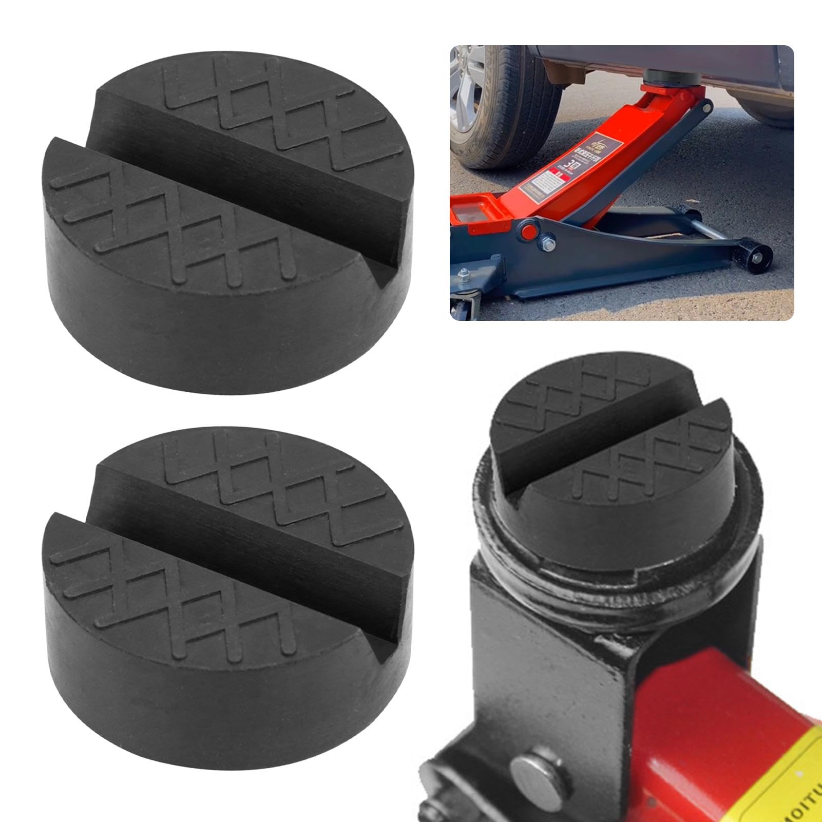 SDFLKAE 2 Stück Wagenheber Gummiauflage Universelle Gummiblock Hebebühne Wagenheber Auflage für Fahrzeugheber,Kratzern Gummi Jack Pad für Das Manövrieren von Wagenhebern und Den Schutz des Autos SDFLKAE 2 Stück Wagenheber Gummiauflage Universelle Gummiblock Hebebühne Wagenheber Auflage für Fahrzeugheber,Kratzern Gummi Jack Pad für Das Manövrieren von Wagenhebern und Den Schutz des Autos von SDFLKAE