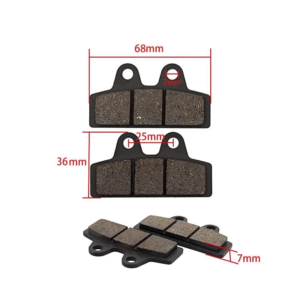 Bremsbelag des Elektrofahrrads Elektroroller for Ⲏаӏеі Roller-Ersatzteile Bremsbelag vorne und hinten Bremssattel(Old Brake Pad) von SDFSFGG