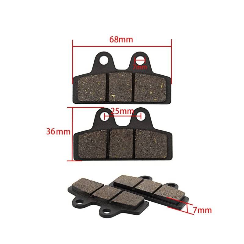 Bremsbelag des Elektrofahrrads Elektroroller for Ⲏаӏеі Roller-Ersatzteile Bremsbelag vorne und hinten Bremssattel(Old Brake Pad) von SDFSFGG