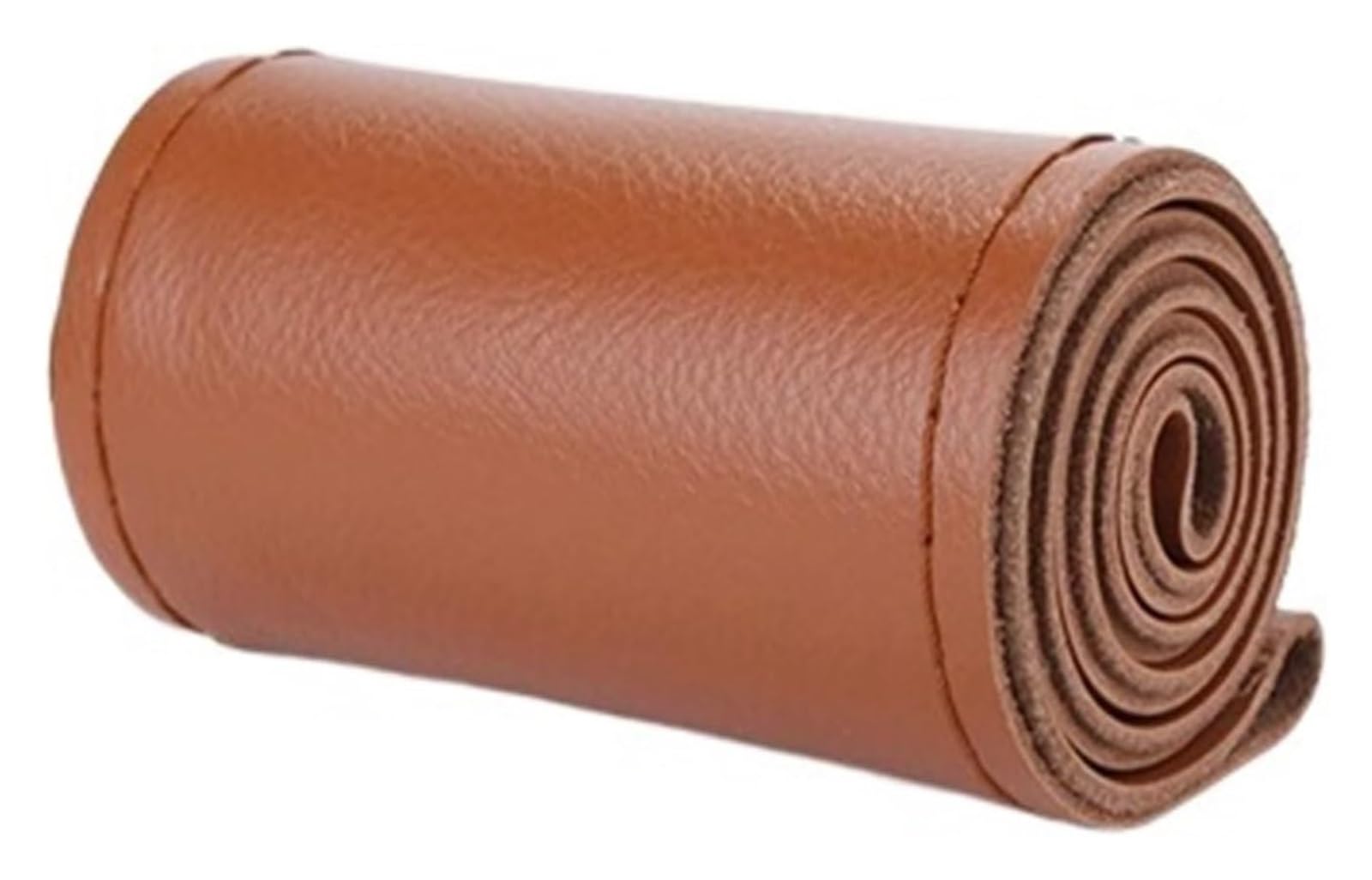 DIY 38cm Lenkradbezüge Weiches Ledergeflecht Auf Dem Lenkrad Auto Mit Nadel Und Faden Innenausstattung Auto Lenkrad(Brown Thread) von SDHECD