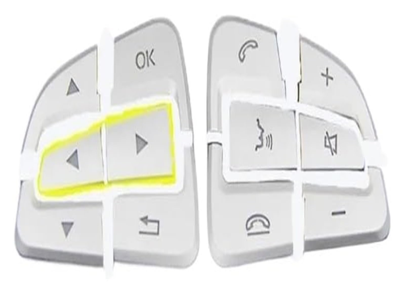 Für A B GLA CLA GLS GLE CLS W176 W246 W177 Lenkradbezüge Autoinnendekoration LenkradknopfA Bdeckung Auto Lenkrad(Silber) von SDHECD