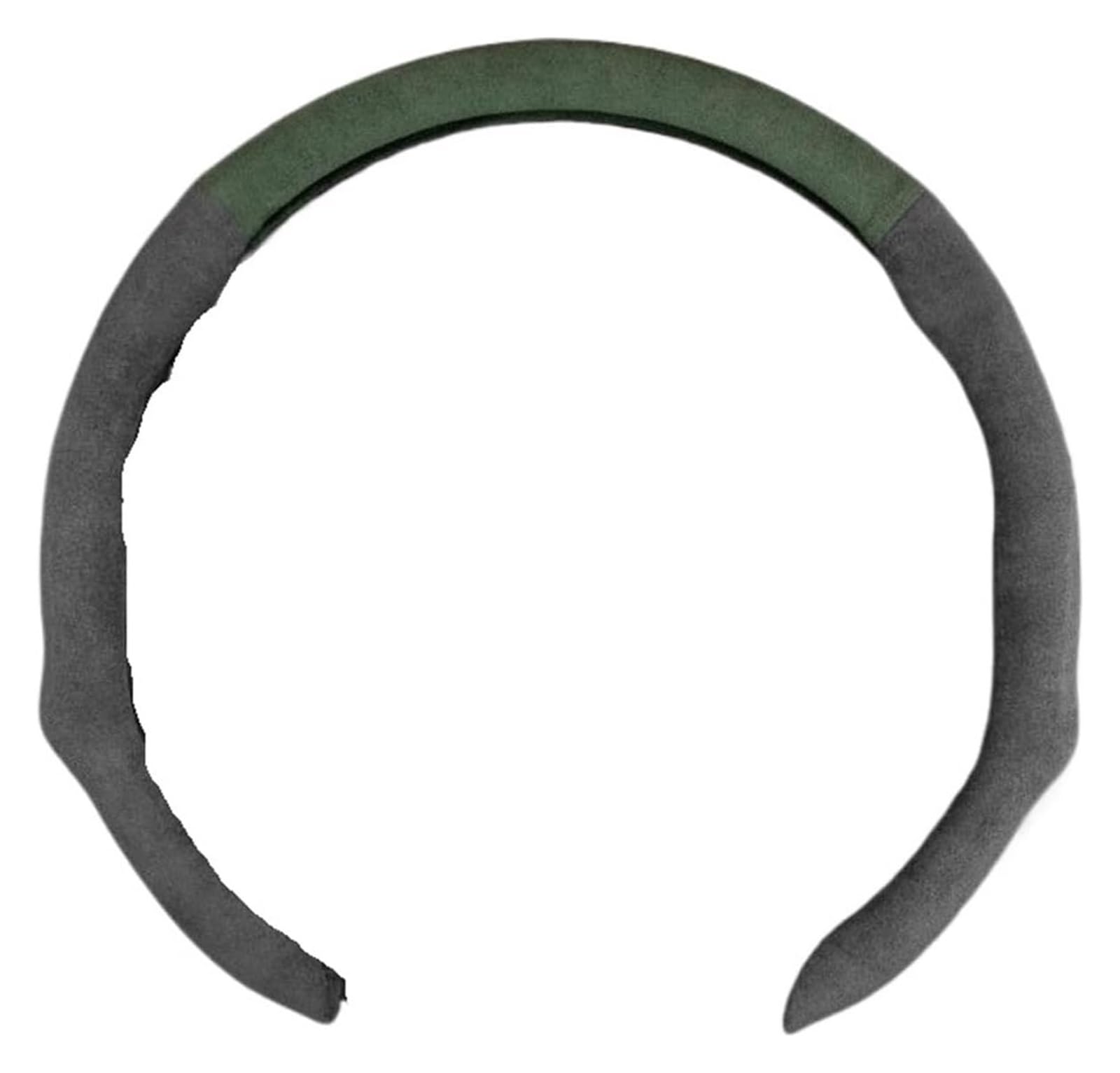 Für A1 A3 8P 8L A4 A5 B6 B7 A6 A7 C5 C6 4F Q3 Q5 Q7 Q8 TT S3 S4 S5 S6 RS5 Auto-Lenkradbezug, Wildleder-Booster-Abdeckung Auto Lenkrad(Black Green-Suede) von SDHECD