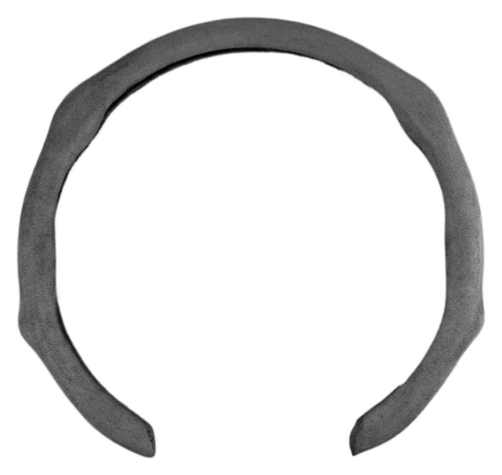 Für A1 A3 8P 8L A4 A5 B6 B7 A6 A7 C5 C6 4F Q3 Q5 Q7 Q8 TT S3 S4 S5 S6 RS5 Auto-Lenkradbezug, Wildleder-Booster-Abdeckung Auto Lenkrad(Black-Suede) von SDHECD