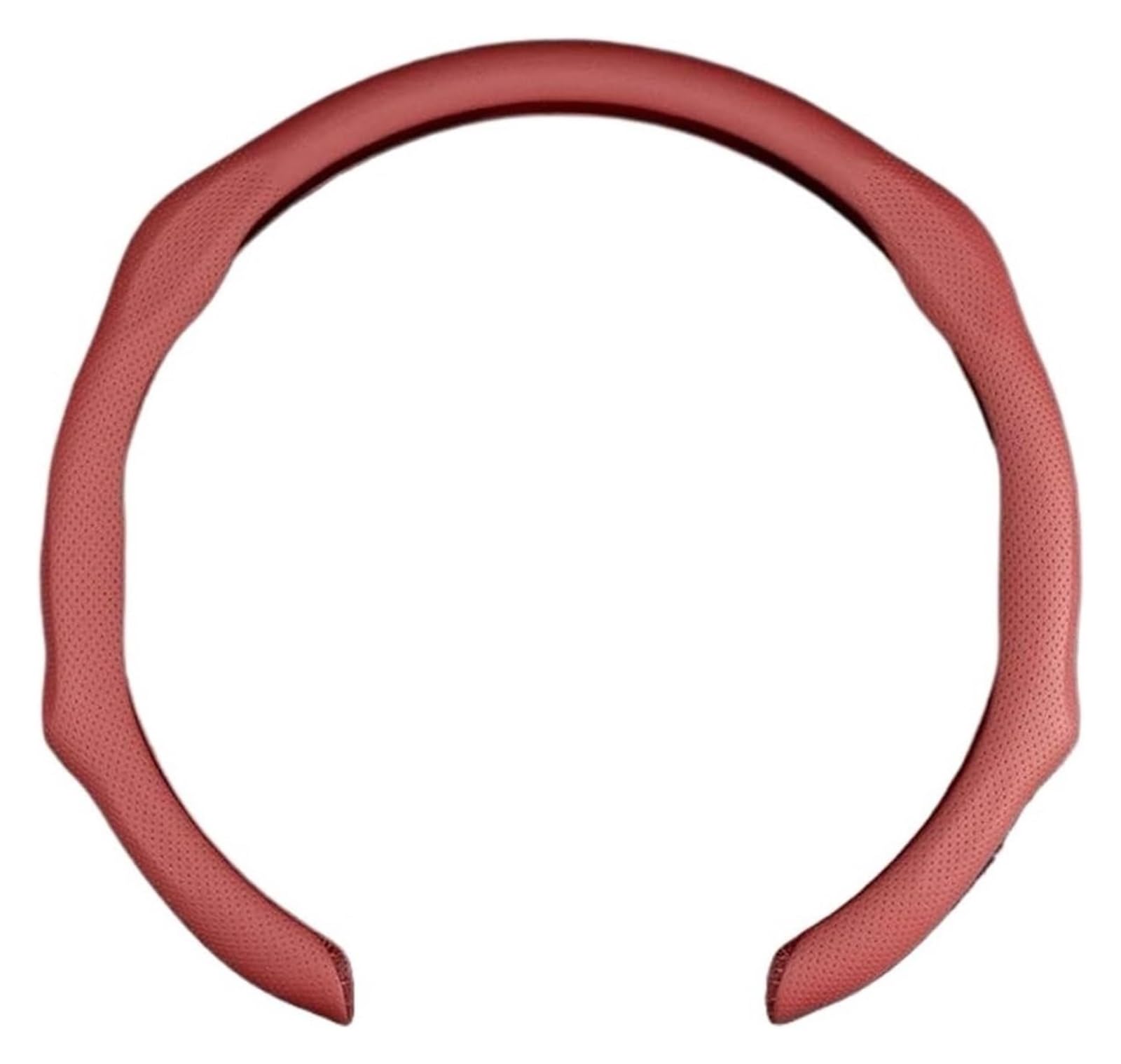 Für A1 A3 8P 8L A4 A5 B6 B7 A6 A7 C5 C6 4F Q3 Q5 Q7 Q8 TT S3 S4 S5 S6 RS5 Auto-Lenkradbezug, Wildleder-Booster-Abdeckung Auto Lenkrad(Wine red -Leather) von SDHECD