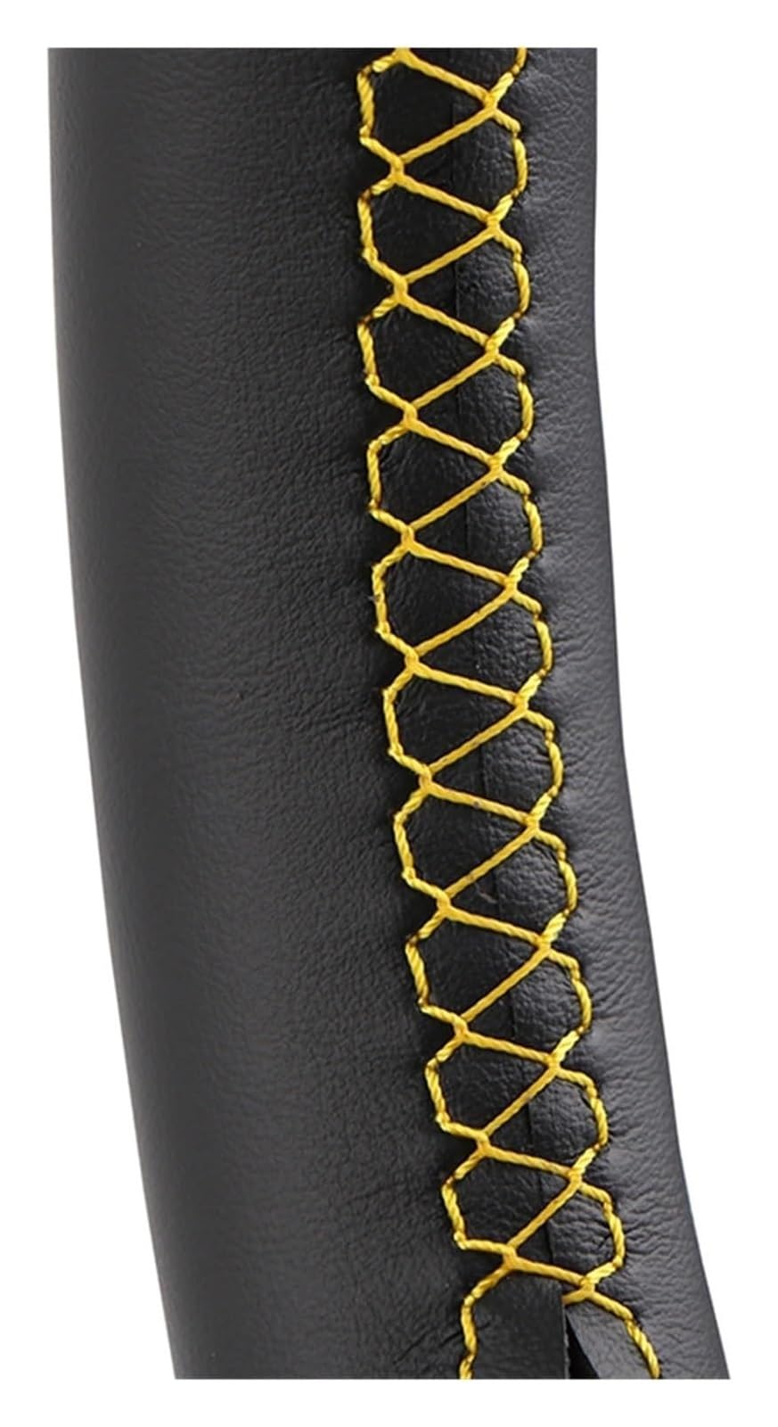 Für C4 Für Picasso 2007-2013 Anpassen DIY Lenkung Wrap Mikrofaser Leder Hand Nähen Auto Lenkrad Abdeckung Auto Lenkrad(Yellow line) von SDHECD