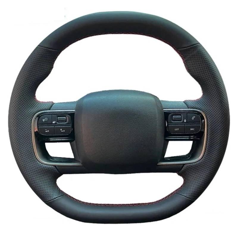 Für C5 Für AIRCROSS C4 C4L Für C5X Autozubehör Auto Lenkradbezug Lenkradschutz Auto Lenkrad(Grün) von SDHECD