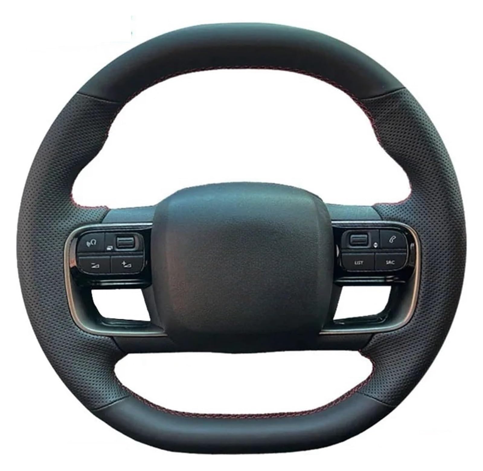 Für C5 Für AIRCROSS C4 C4L Für C5X Autozubehör Auto Lenkradbezug Lenkradschutz Auto Lenkrad(Light Blue) von SDHECD
