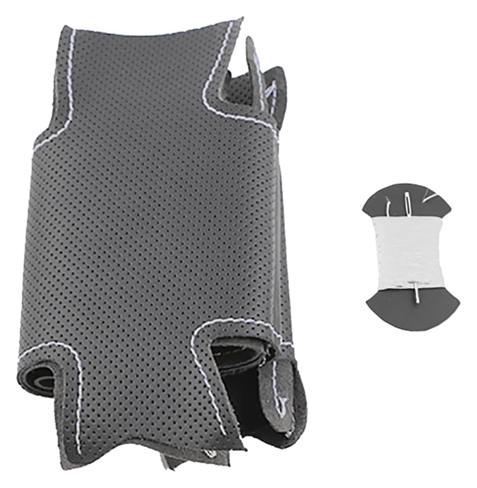 Für E60 E61 530d 545i 550i E63 E64 630i 645Ci 650i Ledergeflechtlenkrad Individuelle DIY-Autolenkradabdeckung Auto Lenkrad(White Thread) von SDHECD