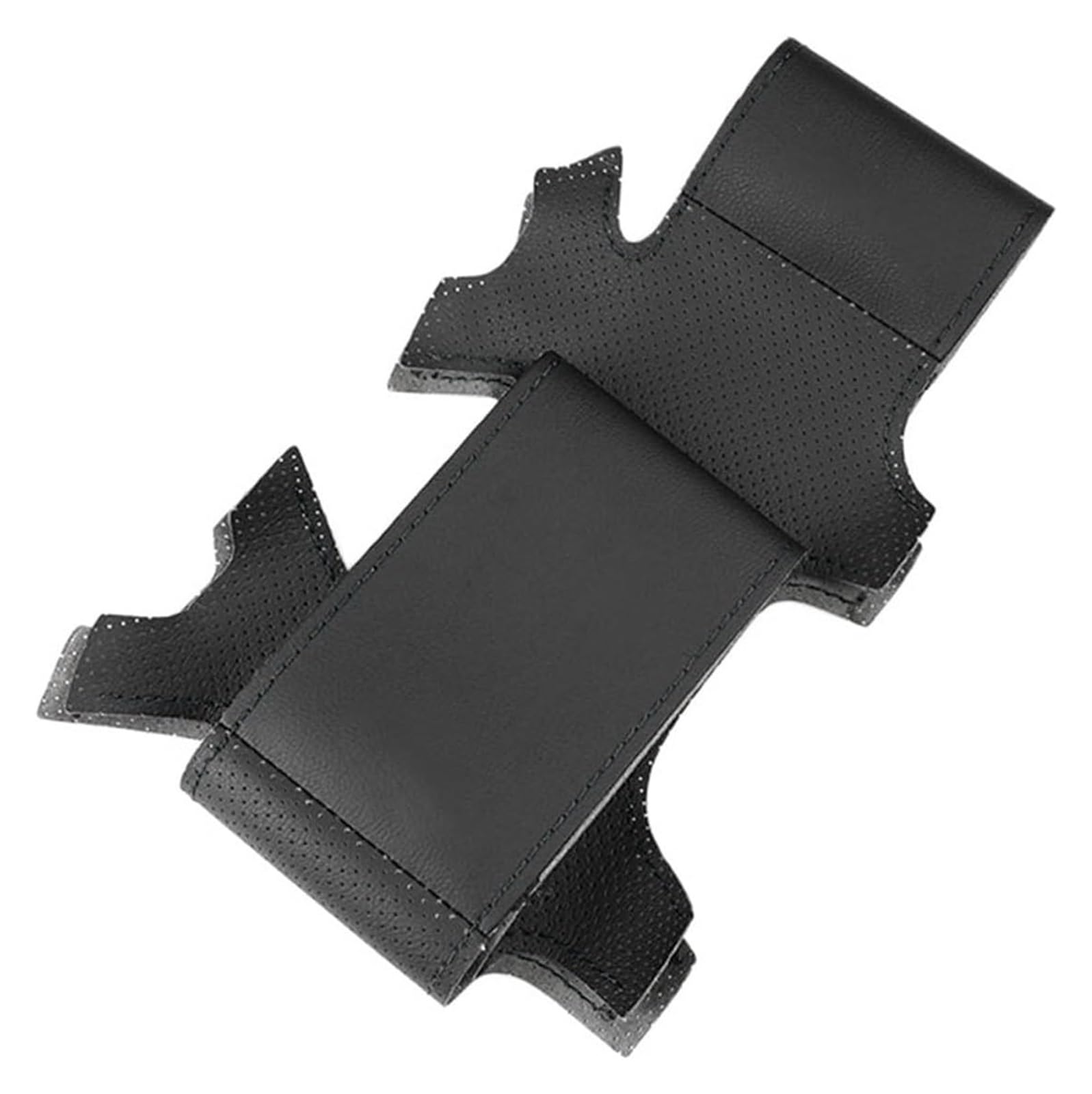 Für F&ord Für Mondeo 2007-2014 Für Galaxy 2006-2015 Für S-Max 2006-2014 Handgeflochtener Autolenkradbezugsschutz Auto Lenkrad(Schwarz) von SDHECD