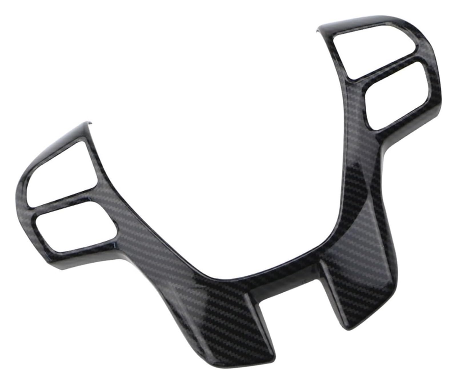 Für F&ord Für Ranger Für Everest Für Endeavour 2015-2021 Zierrahmen Zubehör Auto Lenkradverkleidung Abdeckung Aufkleber Auto Lenkrad(Carbon Fiber Black) von SDHECD