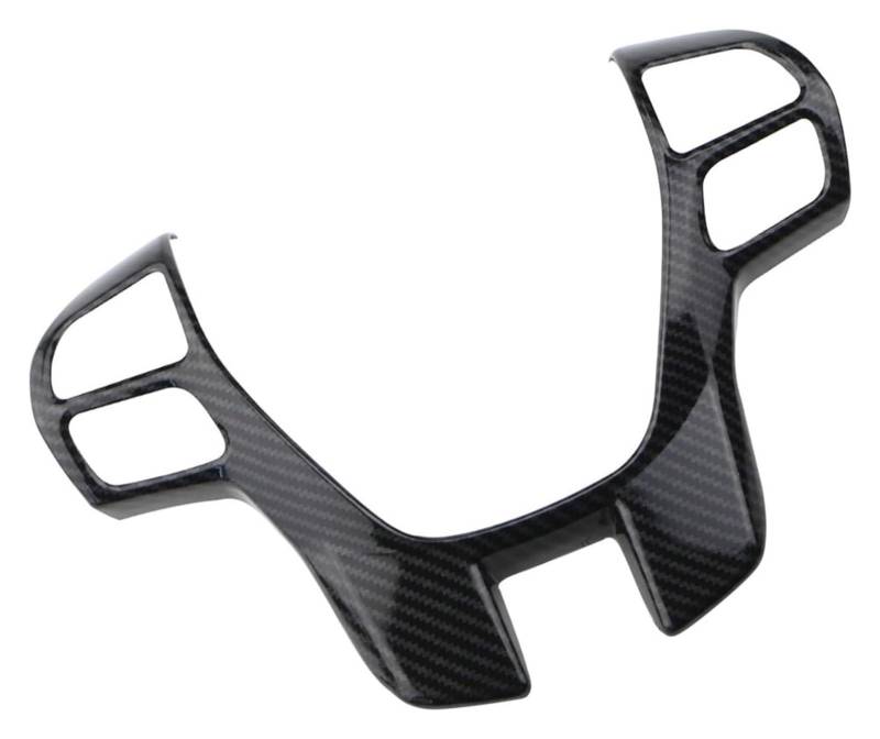 Für F&ord Für Ranger Für Everest Für Endeavour 2015-2021 Zierrahmen Zubehör Auto Lenkradverkleidung Abdeckung Aufkleber Auto Lenkrad(Carbon Fiber Black) von SDHECD