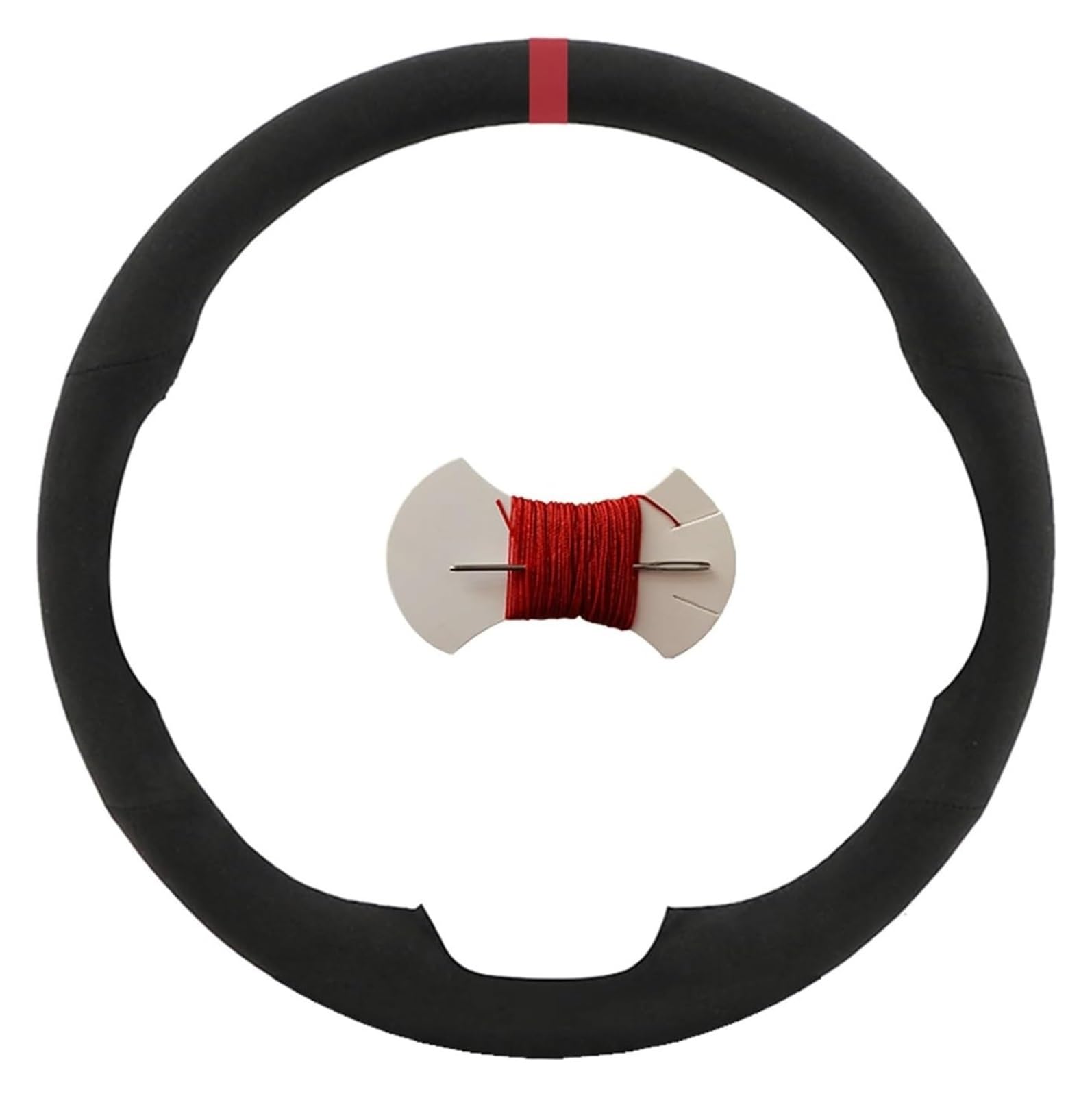 Für F20 F21 F22 F23 F30 F31 F34 F32 F33 F36 Schweißableitender Wildleder-Lenkradbezug Maßgeschneiderter Auto-Lenkradbezug Auto Lenkrad(rot) von SDHECD
