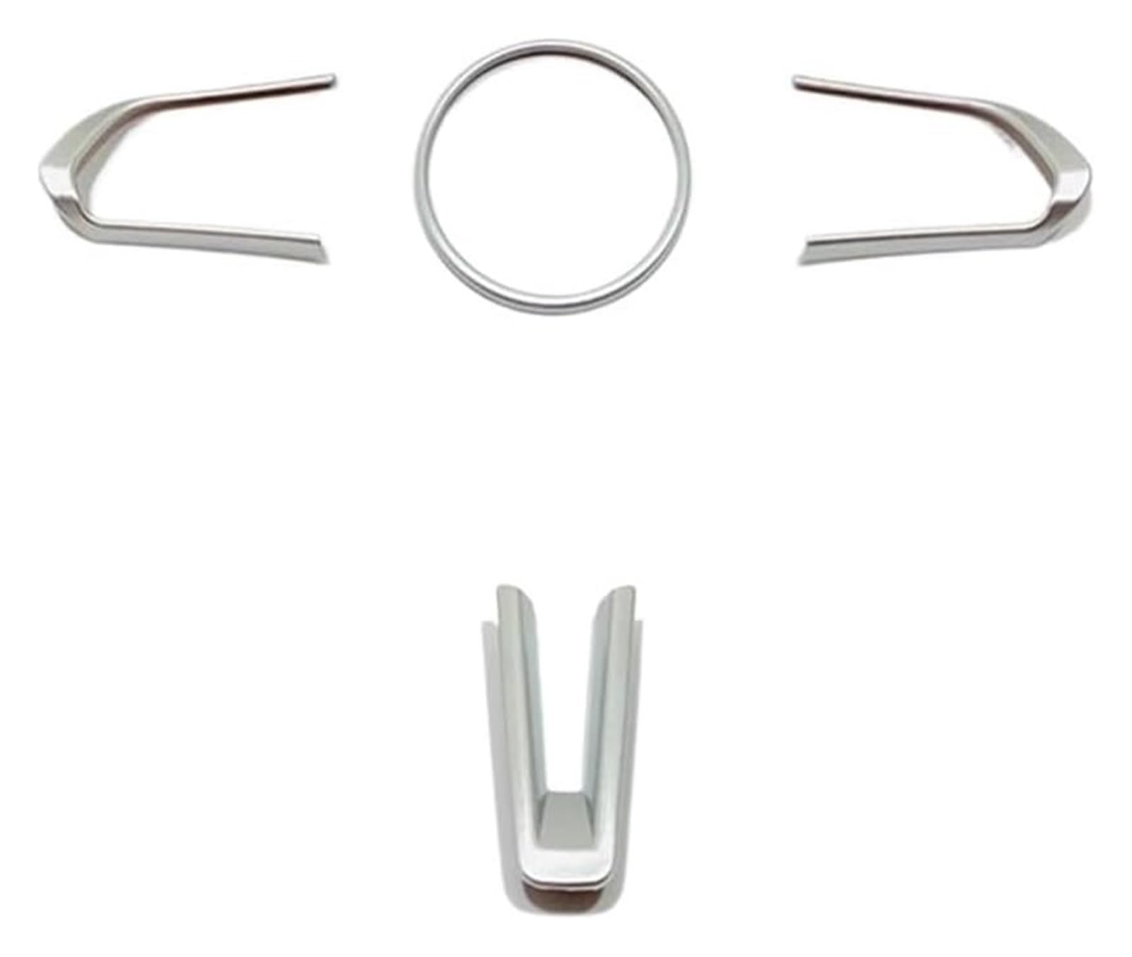 Für Mazda 3 MX-30 CX-50 CX-60 CX-30 2022 2023 Silber Zubehör Auto Lenkrad Abdeckung Schalter Aufkleber Rahmen Trim Auto Lenkrad(1+2+3) von SDHECD