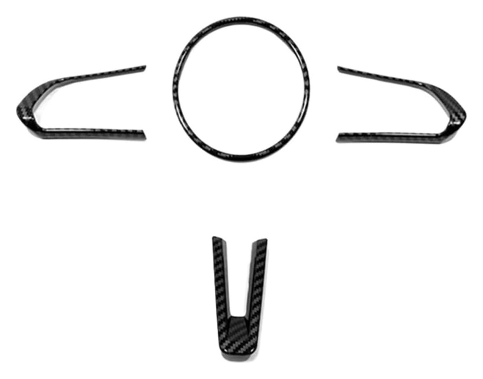Für Mazda 3 MX-30 CX-50 CX-60 CX-30 2022-2023 Zubehör Auto Lenkradbezug Carbon Schalter Aufkleber Rahmenverkleidung Auto Lenkrad(1+2+3) von SDHECD