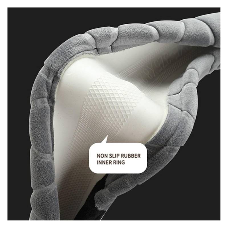 Für Plüsch Auto Lenkrad Abdeckung Winter Warme Weiche Pelz Schutz Abdeckung Universal Handschuh Auto Lenkrad(Grey-Style 1) von SDHECD
