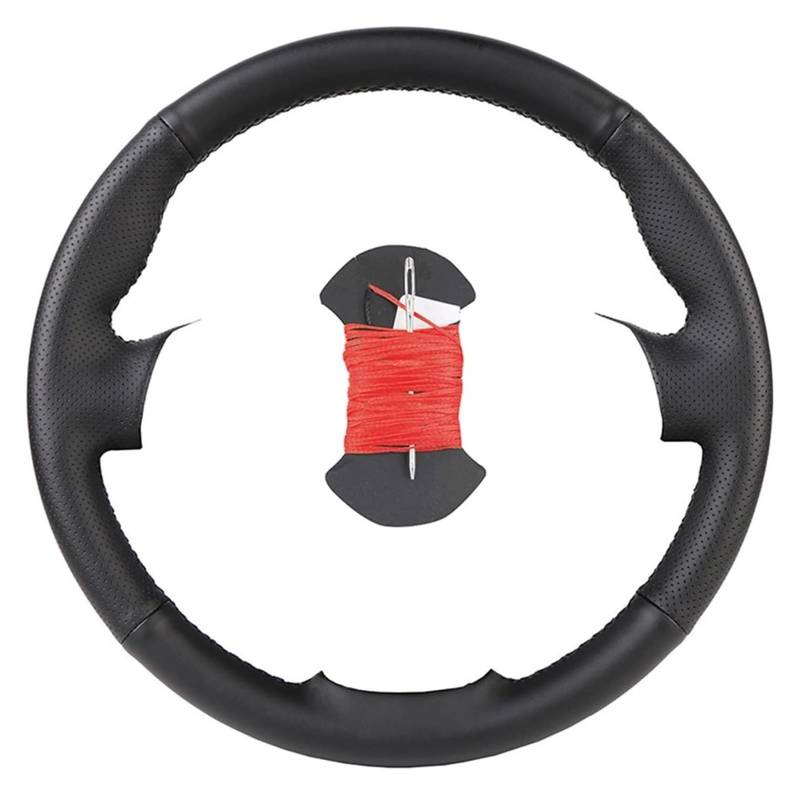Für Proace 2013 2014 2015 2016 Lederlenkradabdeckung, DIY-Lenkradabdeckung Für Individuelle Autolenkradabdeckung Auto Lenkrad(rot) von SDHECD