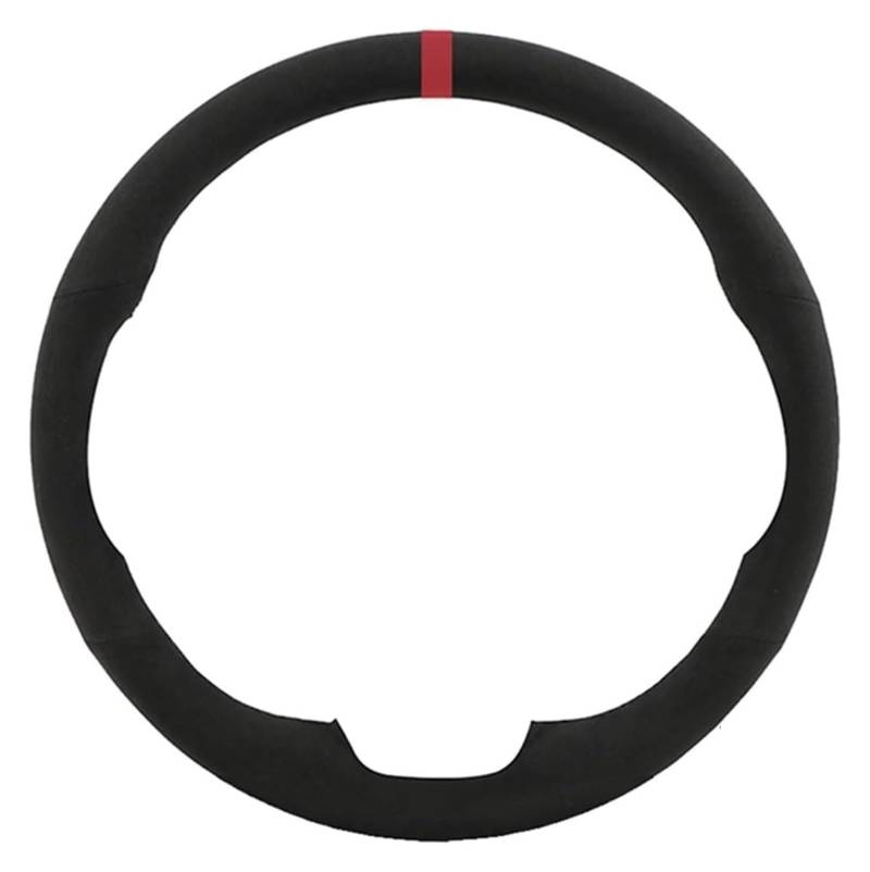 Für VW Für Golf7 Für GTI Für G&olf R MK7 Für Polo Für GTI Für S&cirocco 2015 2016 Für Wildleder Für Geflochtenes rutschfeste Autolenkradabdeckung Auto Lenkrad(rot) von SDHECD
