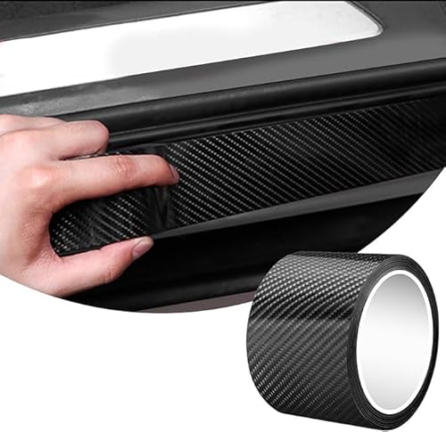 SDLDEER Carbon Folie Auto, 10cm X 3m Schwarz Kohlefaser Aufkleber Einstiegsleisten Schutz Autofolie, Universal Selbstklebend Lackschutzfolie Auto Schutzfolie SDLDEER Carbon Folie Auto, 10cm X 3m Schwarz Kohlefaser Aufkleber Einstiegsleisten Schutz Autofolie, Universal Selbstklebend Lackschutzfolie Auto Schutzfolie von SDLDEER