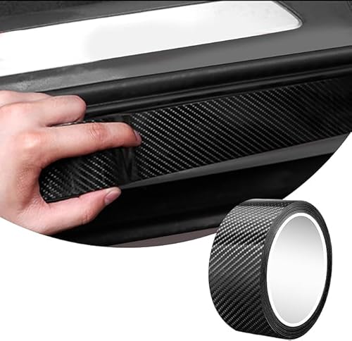 SDLDEER Carbon Folie Auto, 5cmX3m Schwarz Kohlefaser Aufkleber Einstiegsleisten Schutz Autofolie, Universal Selbstklebend Lackschutzfolie Auto Schutzfolie SDLDEER Carbon Folie Auto, 5cmX3m Schwarz Kohlefaser Aufkleber Einstiegsleisten Schutz Autofolie, Universal Selbstklebend Lackschutzfolie Auto Schutzfolie von SDLDEER