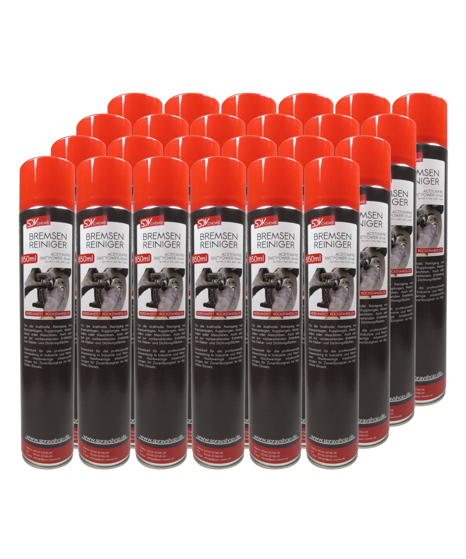 SDV Chemie Bremsenreiniger Spray 24x 850 ml Power Brake Cleaner 360° Ventil Teilereiniger SDV Chemie Bremsenreiniger Spray 24x 850 ml Power Brake Cleaner 360° Ventil Teilereiniger von SDV Chemie