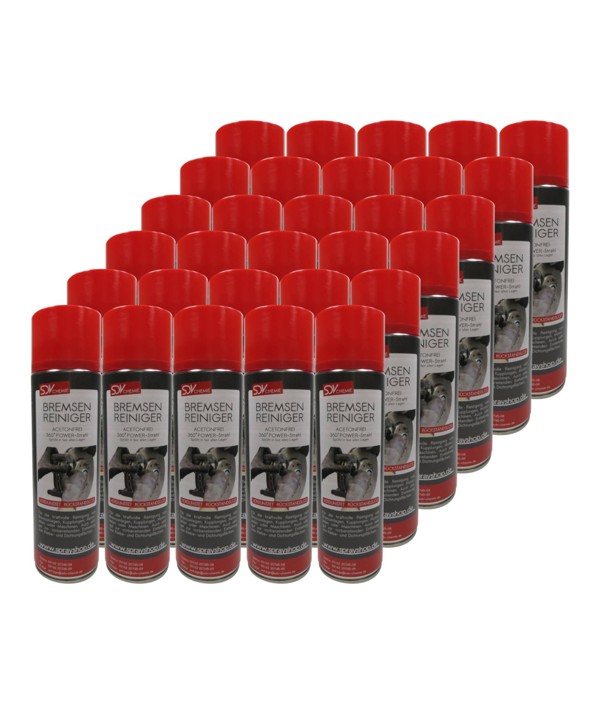 SDV Chemie Bremsenreiniger Spray 30x 500 ml Power Brake Cleaner 360° Ventil Teilereiniger SDV Chemie Bremsenreiniger Spray 30x 500 ml Power Brake Cleaner 360° Ventil Teilereiniger von SDV Chemie