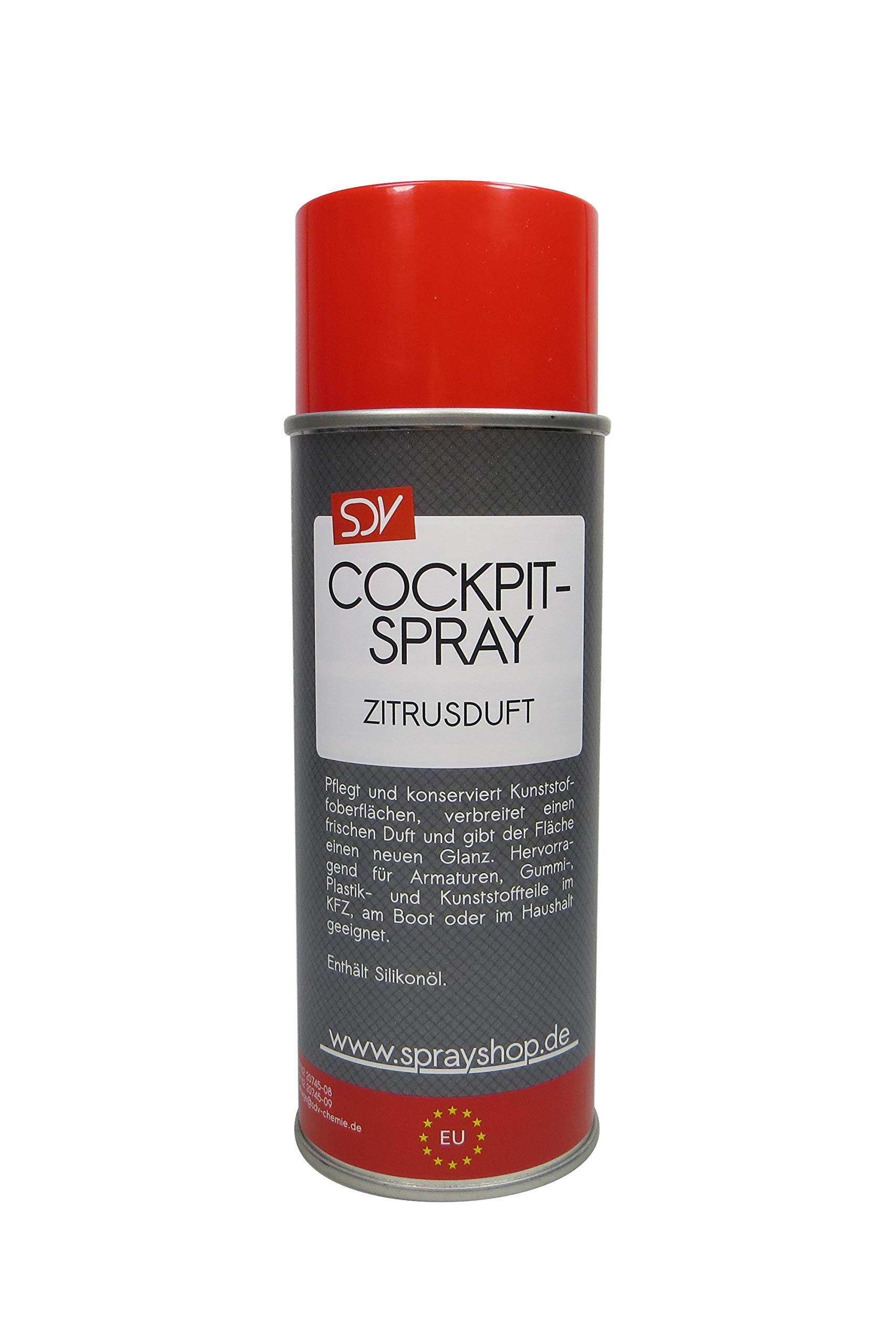 SDV Chemie Cockpitspray Zitrusduft 12x 400ml Cockpit Pflege Reiniger Auto Car von SDV Chemie