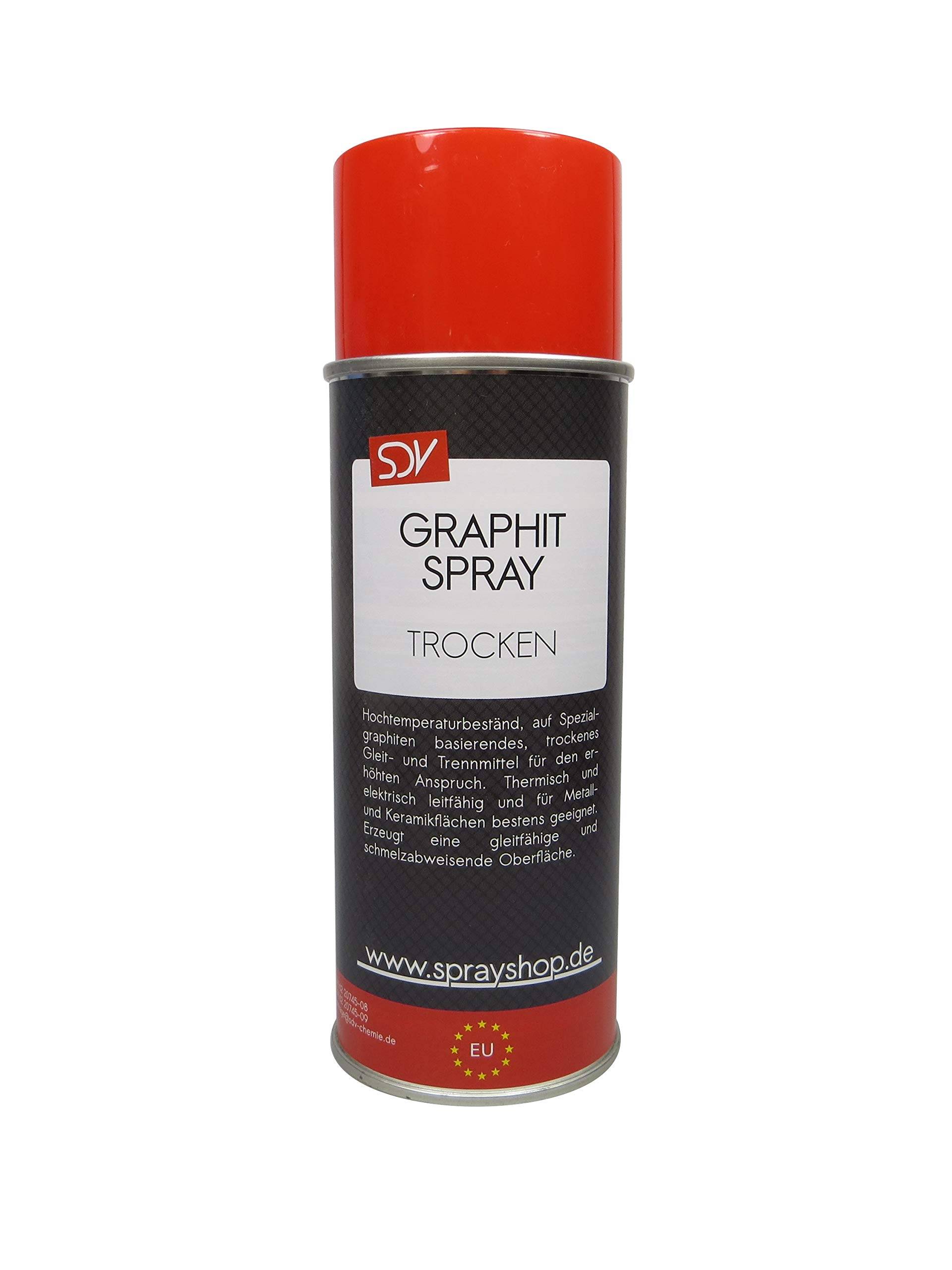 SDV Chemie Graphitspray trocken 6X 400ml Hochleistungsschmiermittel bis 450°C Schmierspray SDV Chemie Graphitspray trocken 6X 400ml Hochleistungsschmiermittel bis 450°C Schmierspray von SDV Chemie