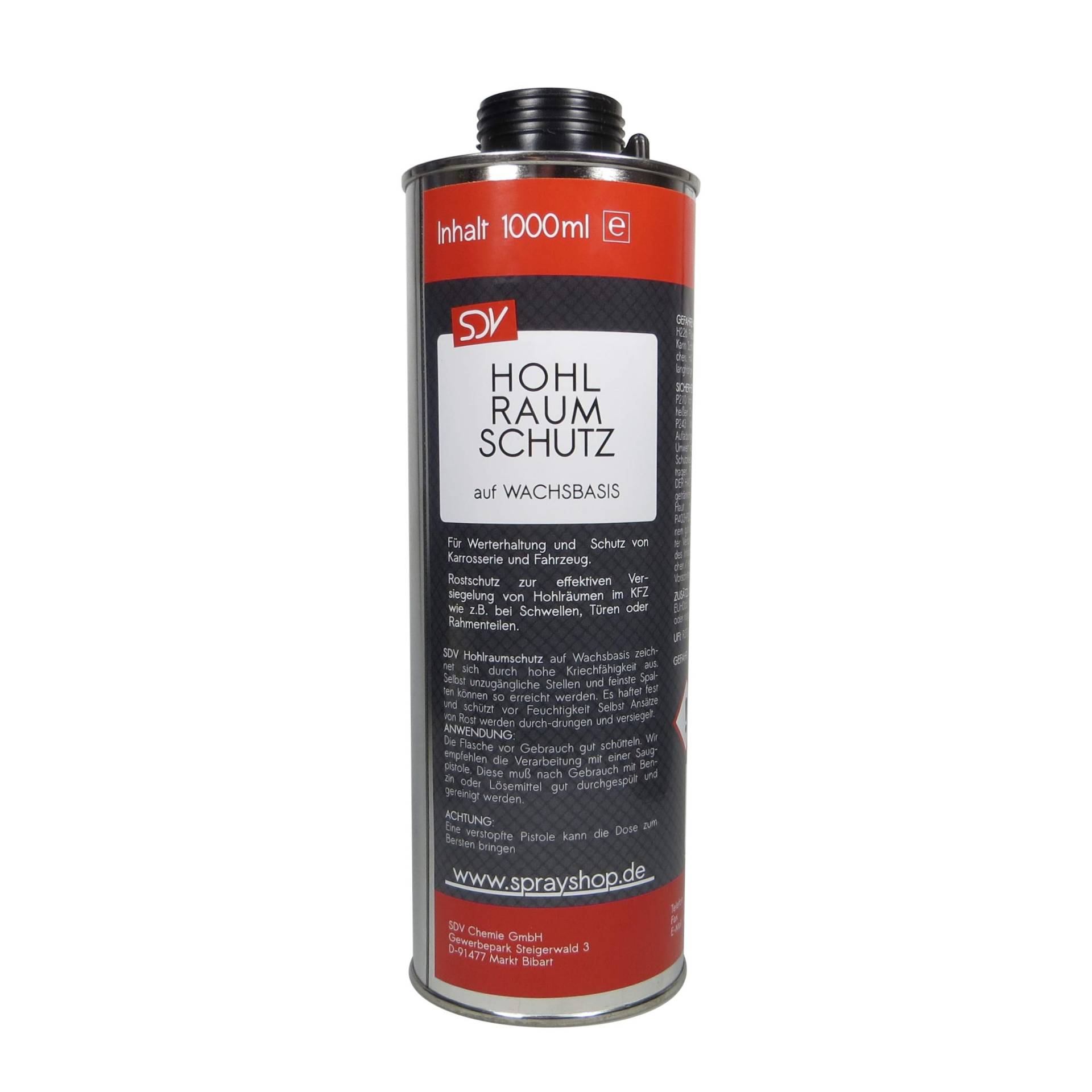 SDV Chemie Hohlraumschutz 3X 1 Liter Hohlraum Versiegelung 1L 1000ml KFZ Auto Hohlraumwachs Rostschutz SDV Chemie Hohlraumschutz 3X 1 Liter Hohlraum Versiegelung 1L 1000ml KFZ Auto Hohlraumwachs Rostschutz von SDV Chemie