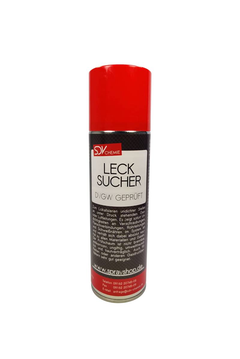 SDV Chemie Lecksuchspray 1x 200ml DVGW geprüft Leckfinder Lecksucher Gas Lecksuch-Spray von SDV Chemie