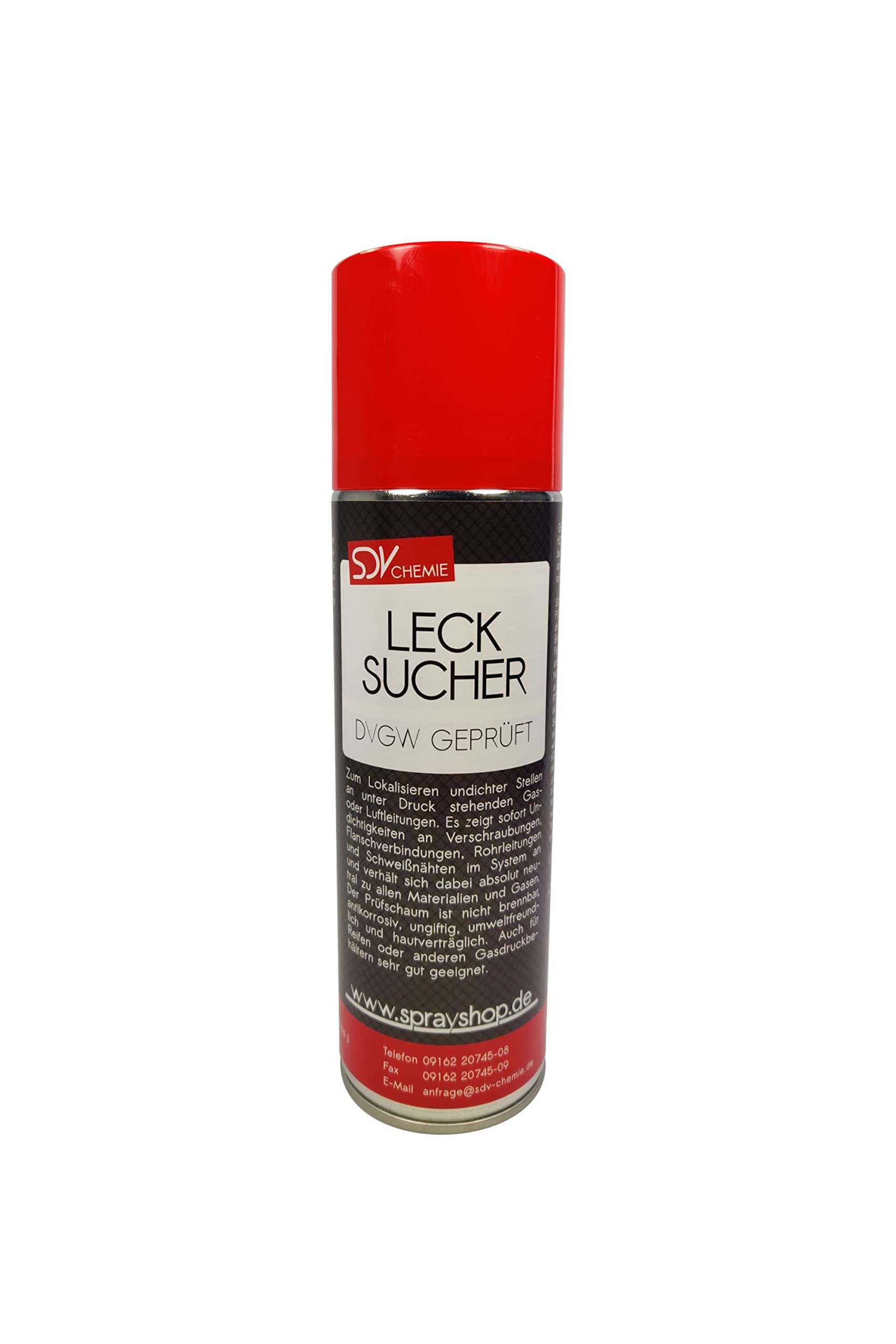 SDV Chemie Lecksuchspray 3X 200ml DVGW geprüft Leckfinder Lecksucher Gas Lecksuch-Spray von SDV Chemie