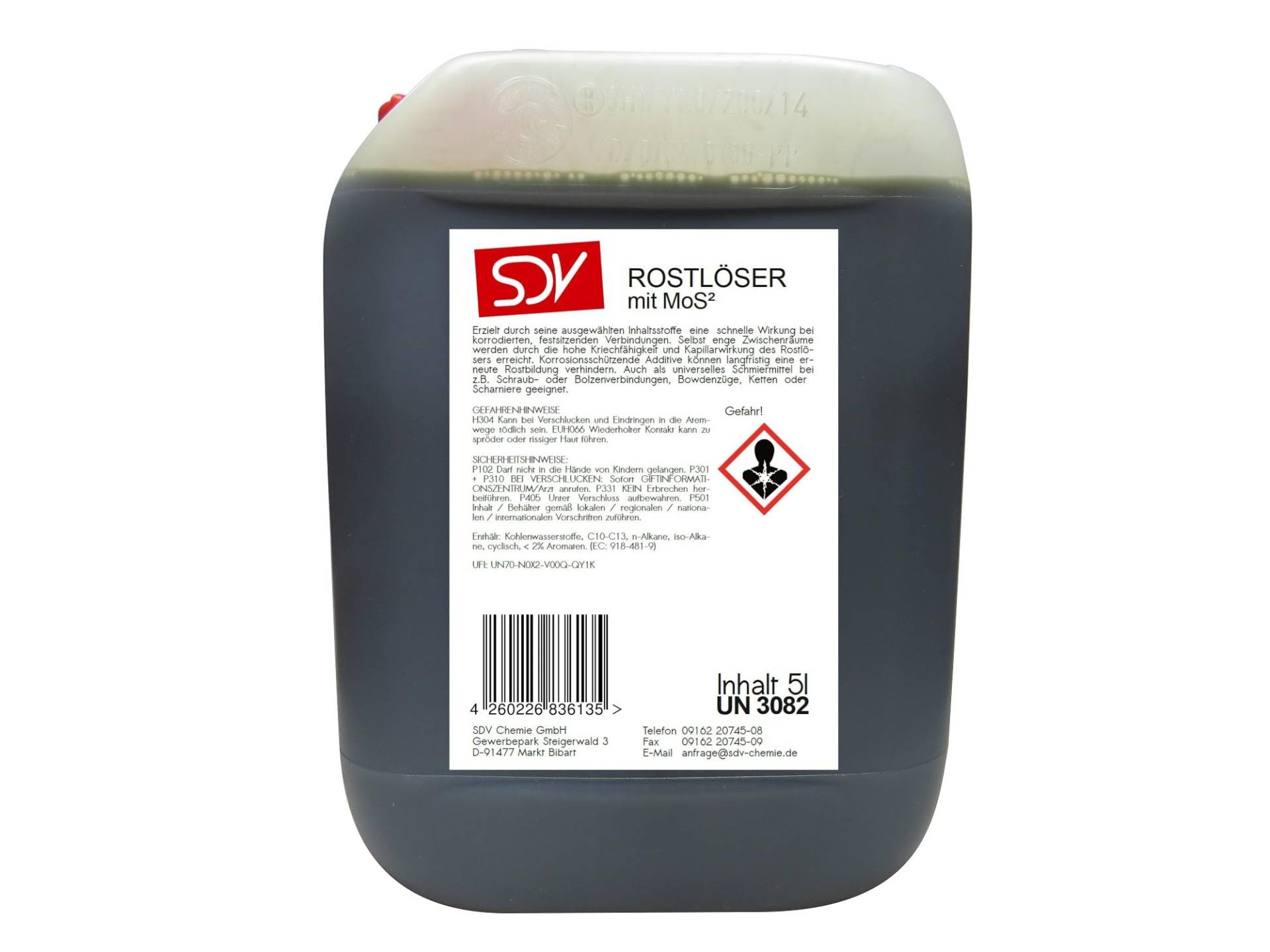 SDV Chemie Rostlöser 4X 5 Liter mit MoS² WD Kriechöl 40 Rost Löser 20l von SDV Chemie
