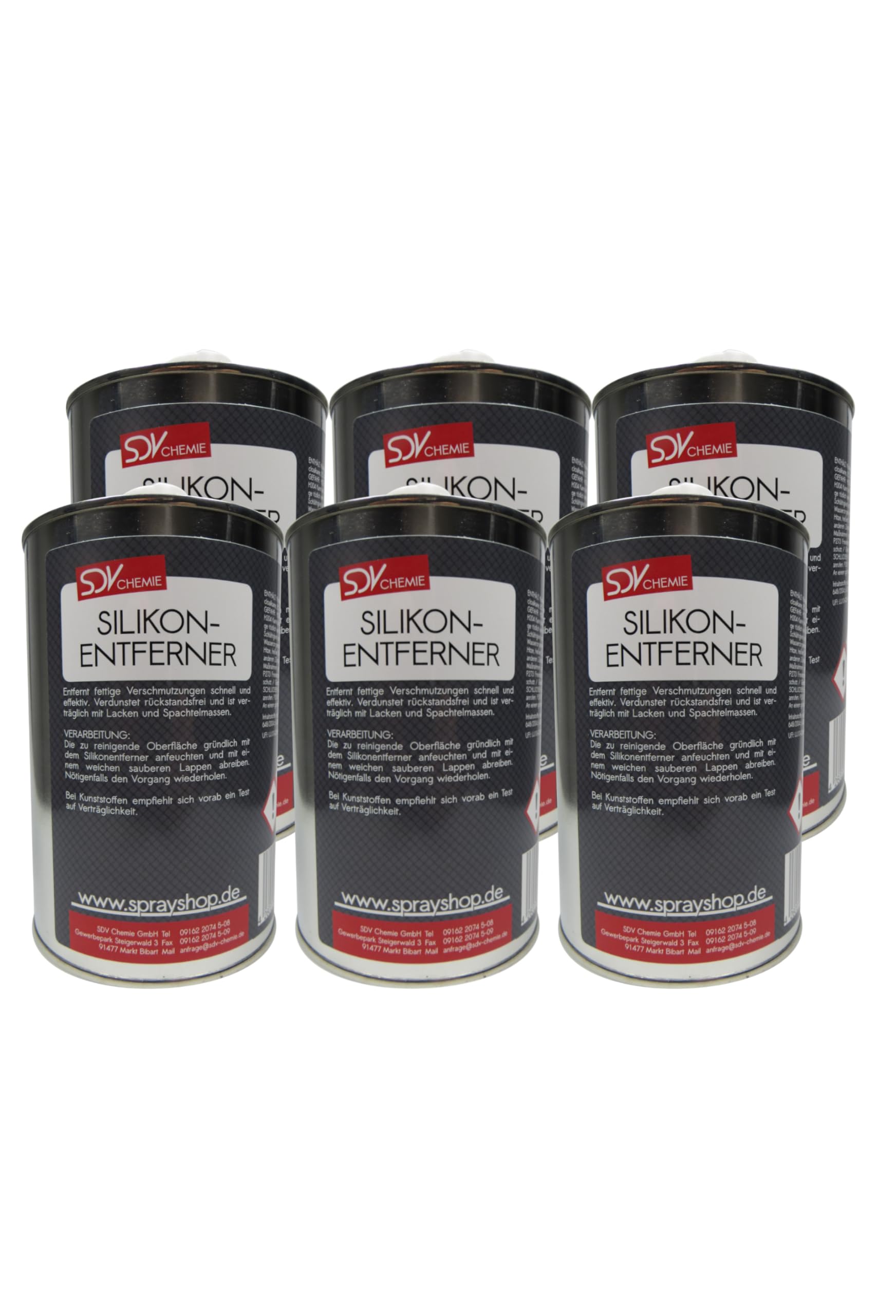 SDV Chemie Silikonentferner 6X 1 Liter für Autolack Lackierer Siliconentferner 6L Cleaner SDV Chemie Silikonentferner 6X 1 Liter für Autolack Lackierer Siliconentferner 6L Cleaner von SDV Chemie