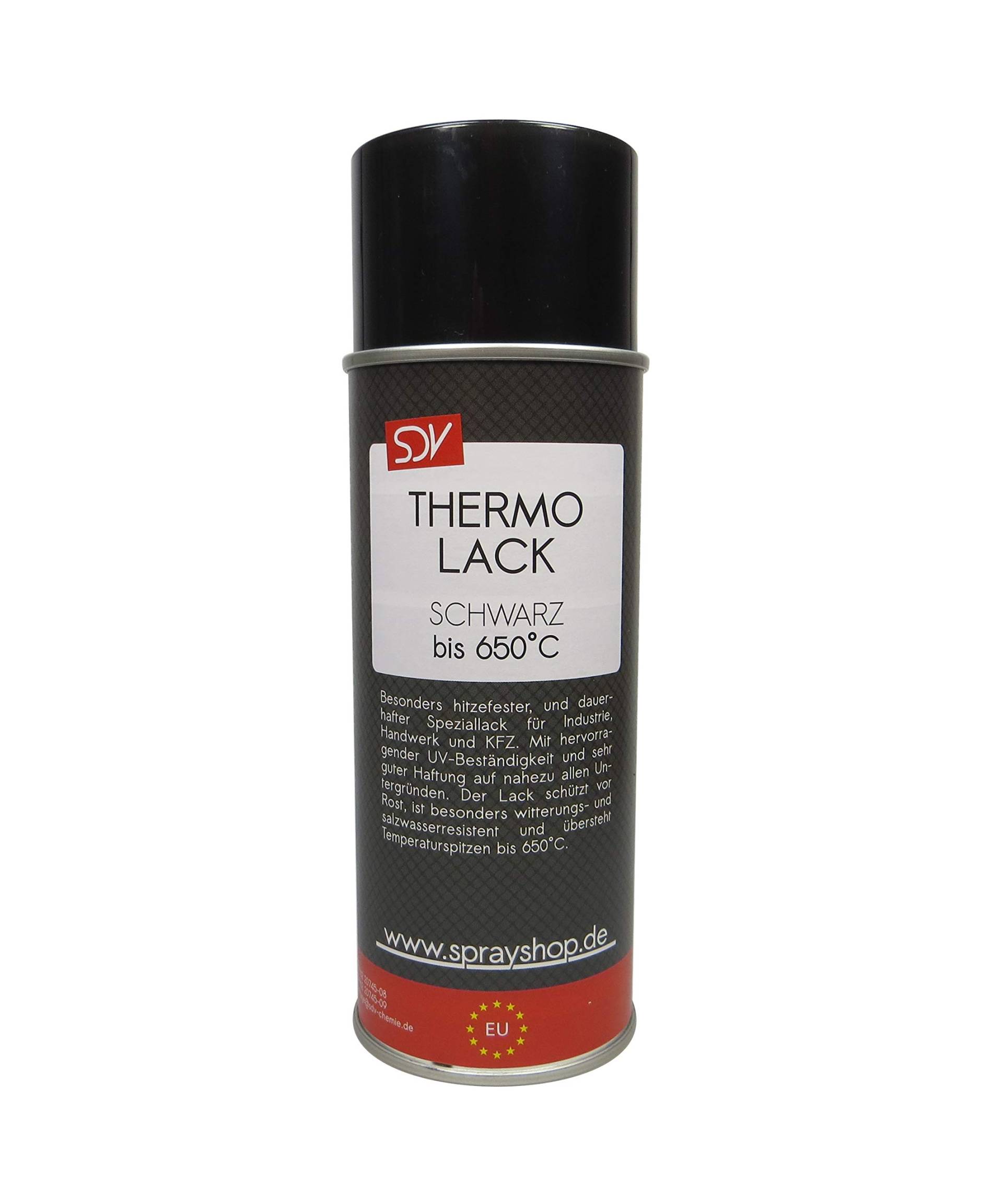 SDV Chemie Thermolack Spray schwarz bis 650°C 1x 400ml Auspufflack Ofenlack Motorlack Grill Lack SDV Chemie Thermolack Spray schwarz bis 650°C 1x 400ml Auspufflack Ofenlack Motorlack Grill Lack von SDV Chemie