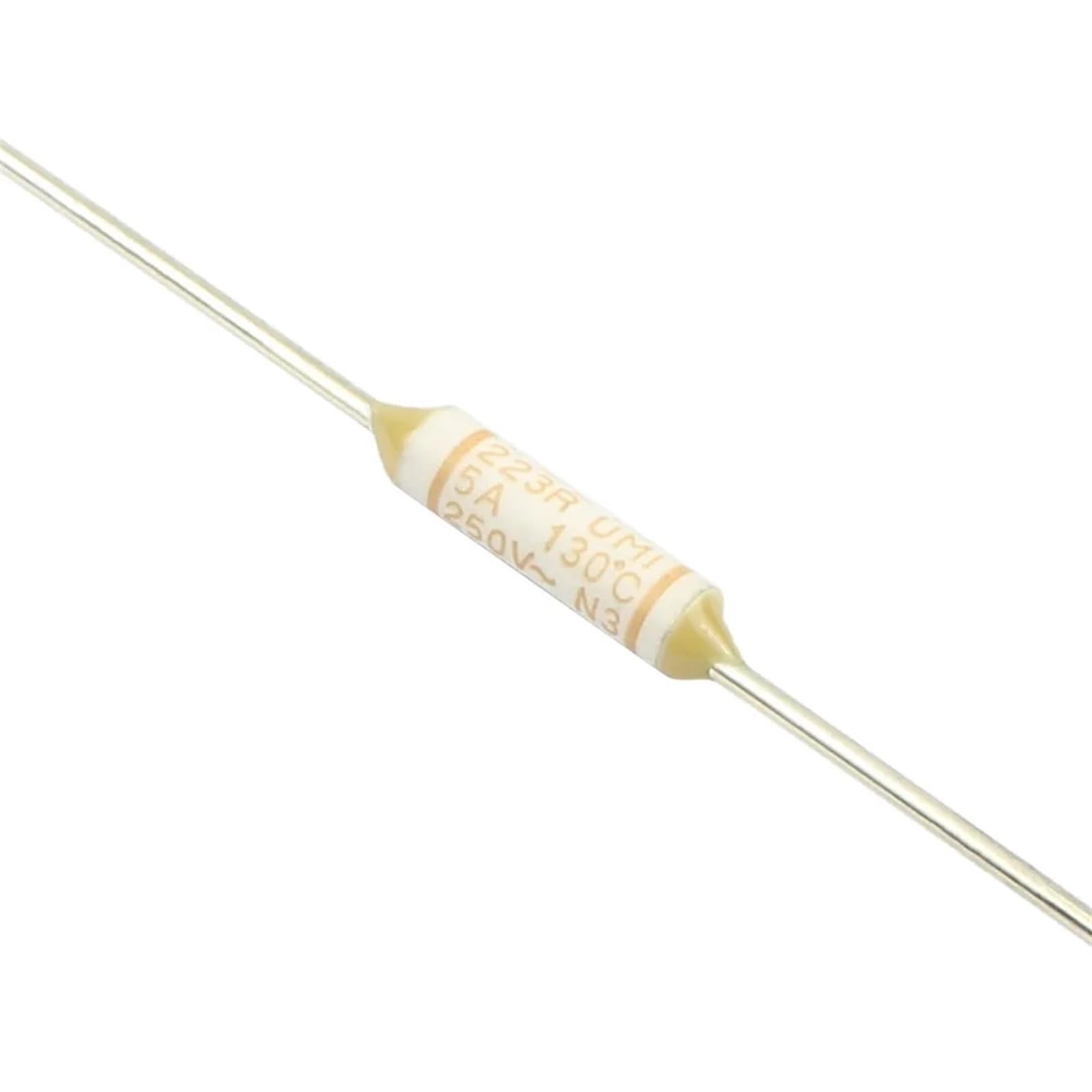 5 Stücke Axiale Thermosicherung TF 76 102 115 130 139 145 150 Grad 2,5 A 3,5 A 4A 5A 7A 125 V 250 V 22YR 221R 222R 223R 22MR 22JR 225R(130C 5A 250V-223R) von SDVUAHUJ