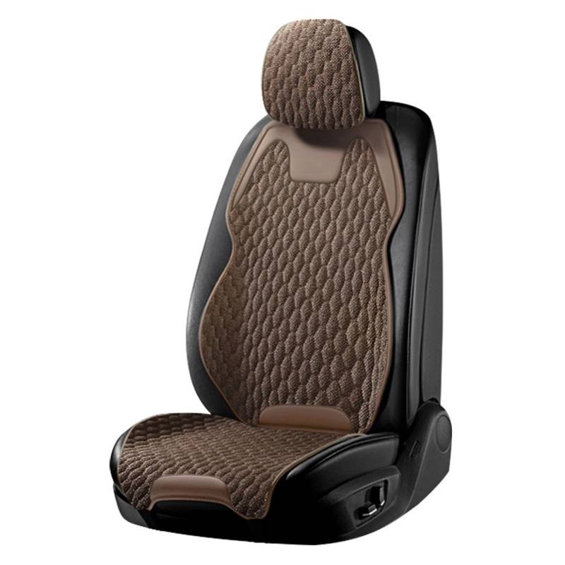 SDXXDEGF Autositzbezüge für Hyundai i30 N(PD)/i30 N Line(PD)/i30 Wagon(PD)/i30 Wagon 2000-2024, Autositzschoner Komplettset Halb umzingelt Allwetter Verschleißfest Zubehör Innenraum,Brown von SDXXDEGF