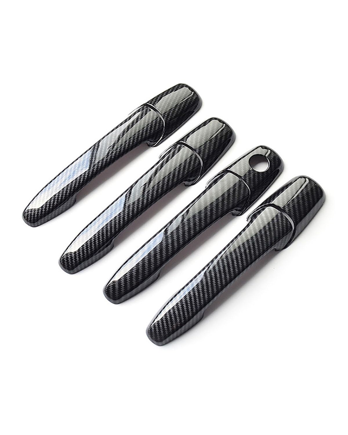 Door Handle Cover FÜR Demio DY 2003-2007 - Türgriffabdeckung Mit Einzelloch-Design Und Kratzfestem Schalenprotektor Trim Protection(Carbon Fiber Pattern) von SDZPLM