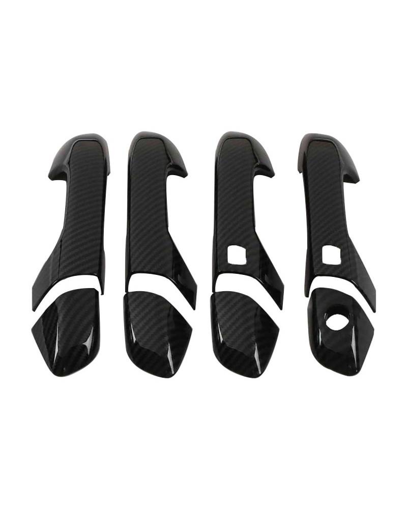 Door Handle Cover FÜR Kia KX5 KX7 2016-2022 - Türgriffverkleidung Dual-Smart Mit Einzelloch Kratzfestem Schalenprotektor Für Tuning Trim Protection(Carbon Fiber Pattern) von SDZPLM