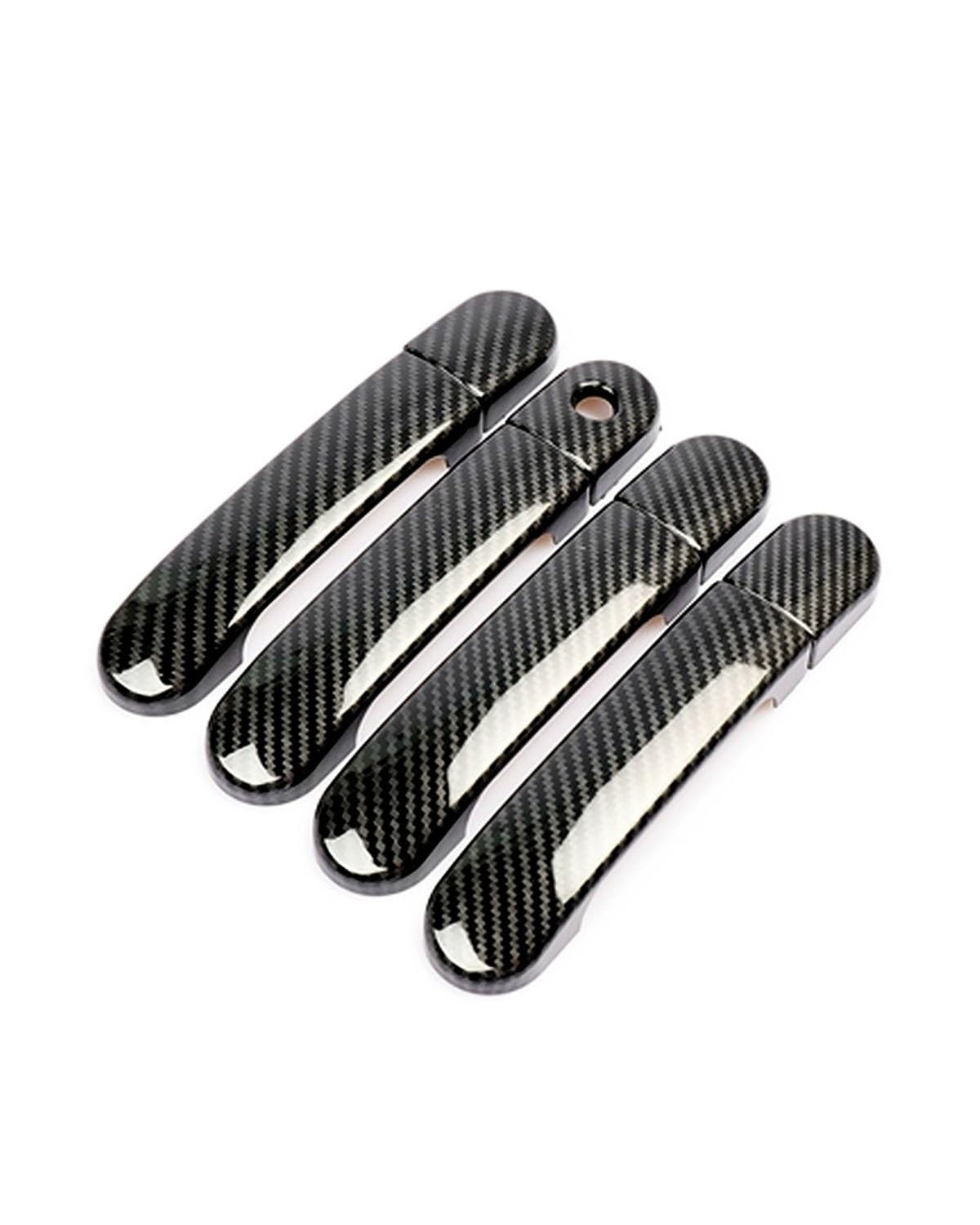 Door Handle Cover FÜR Tiida C11 2005-2010 - Türgriffverkleidung Mit Einzelloch & Kratzfestem Schalenprotektor Trim Protection(Carbon Fiber Pattern) von SDZPLM