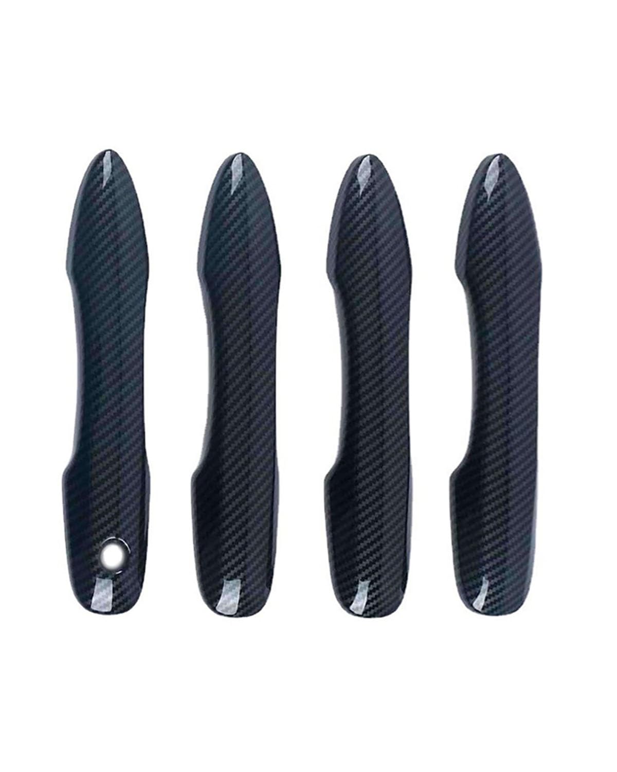 Door Handle Cover FÜR Toyota Allion 2021-2023 - Türgriffabdeckung Mit Einzelloch & Kratzfestem Schalenprotektor Für Tuning Trim Protection(Carbon Fiber Pattern) von SDZPLM