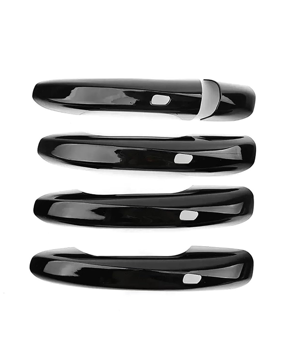 Door Handle Cover Kompatibel Mit Benz A B C E S-Klasse 2016-2021 Rechtsfahrer Vollumhüllender Lochloser Türgriff Türschalenzuggriff Zubehör Trim Protection(4 smart Bright Black) von SDZPLM
