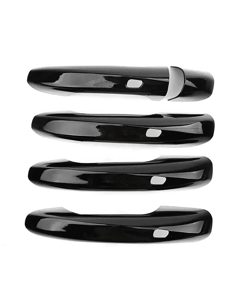 Door Handle Cover Kompatibel Mit Benz A B C E S-Klasse 2016-2021 Rechtsfahrer Vollumhüllender Lochloser Türgriff Türschalenzuggriff Zubehör Trim Protection(4 smart Bright Black) von SDZPLM