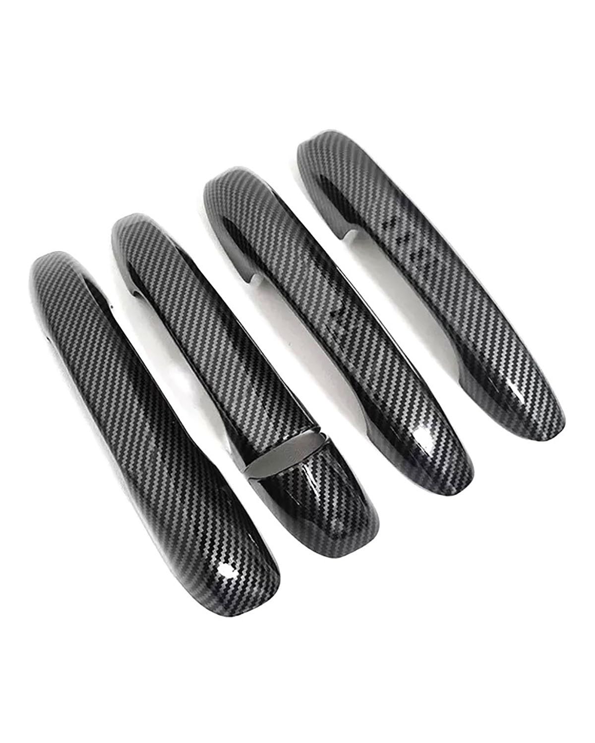 Door Handle Cover Kompatibel Mit Benz GLA GLB GLC GLE-Klasse 2016-2021 Rechtsfahrer Vollumhüllender Lochloser Türgriff Zugschalen-Zubehör Trim Protection(Carbon Fiber Pattern) von SDZPLM
