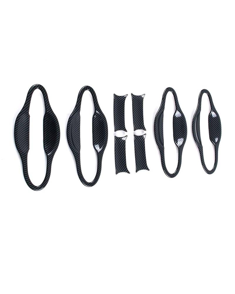 Door Handle Cover Kompatibel Mit Buick Excelle GT 2015 Türgriffverkleidung Mit Einzelloch Kratzschutzfolie Für Türschalen-Upgrade-Zubehör Trim Protection(Small Door Bowl Carbon Fiber) von SDZPLM