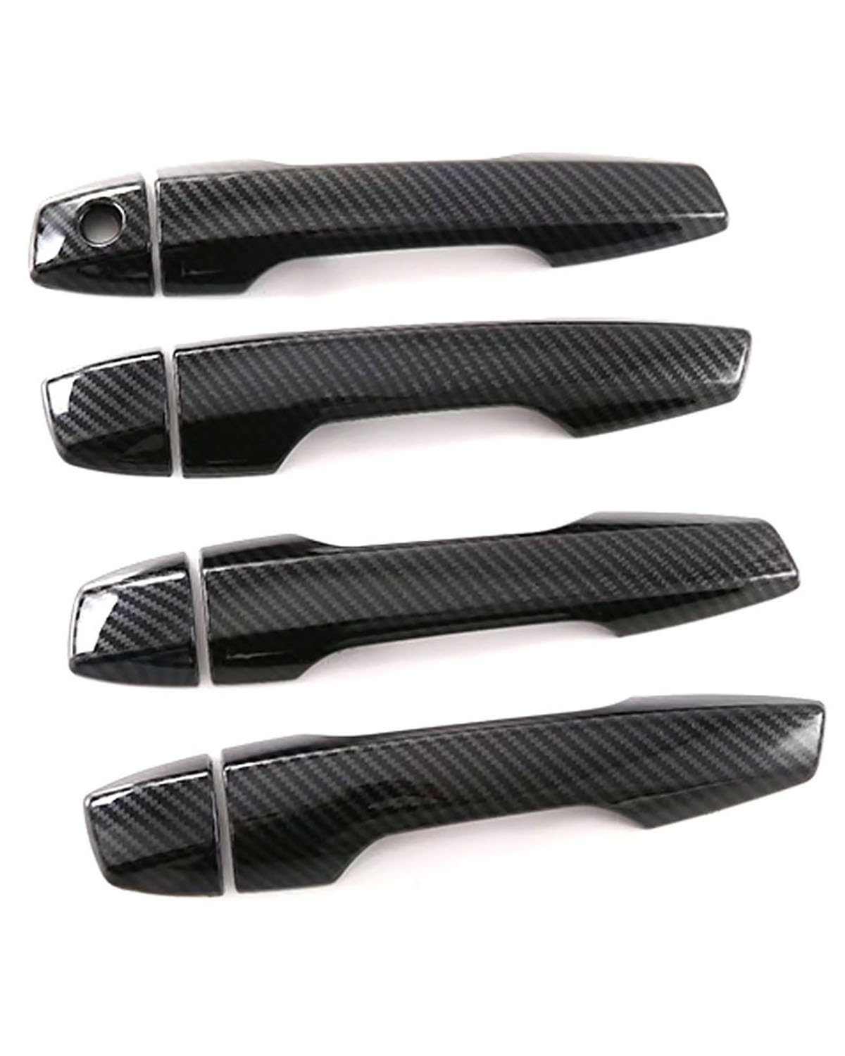 Door Handle Cover Kompatibel Mit Eclipse Cross 2017-2019 Türgriffschale & Zierleiste Innen Außen Türschutzset Zubehör Trim Protection(Carbon Fiber Pattern) von SDZPLM